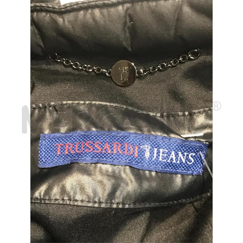 GIACCONE DONNA TRUSSARDI JEANS NERO GOFFRATO  | Mercatino dell'Usato Moncalieri bengasi 5