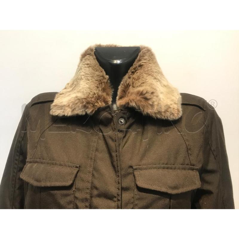 GIACCONE DONNA WOOLRICH MARRONE CON COLLO PELLICCIA | Mercatino dell'Usato Moncalieri bengasi 3
