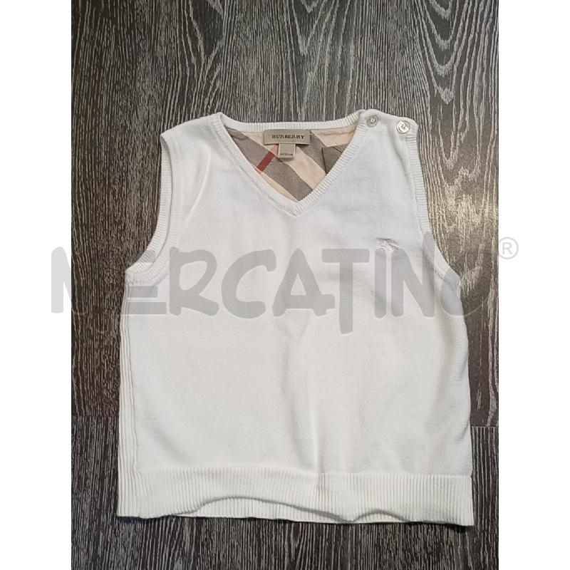 GILET BAMBINO BURBERRY BIANCO | Mercatino dell'Usato Moncalieri bengasi 1