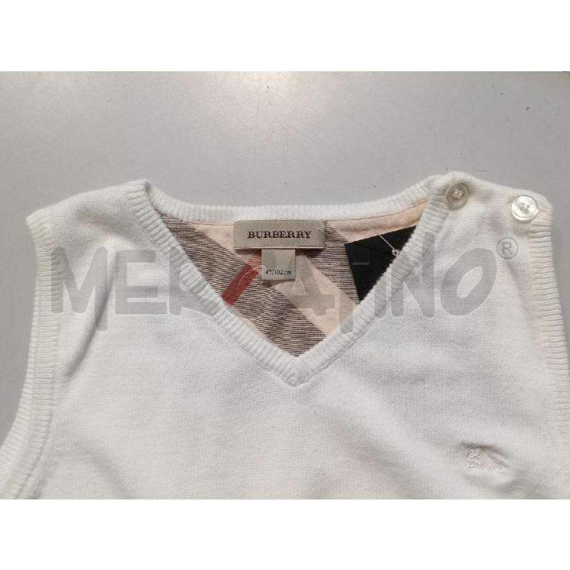 GILET BAMBINO BURBERRY BIANCO | Mercatino dell'Usato Moncalieri bengasi 3