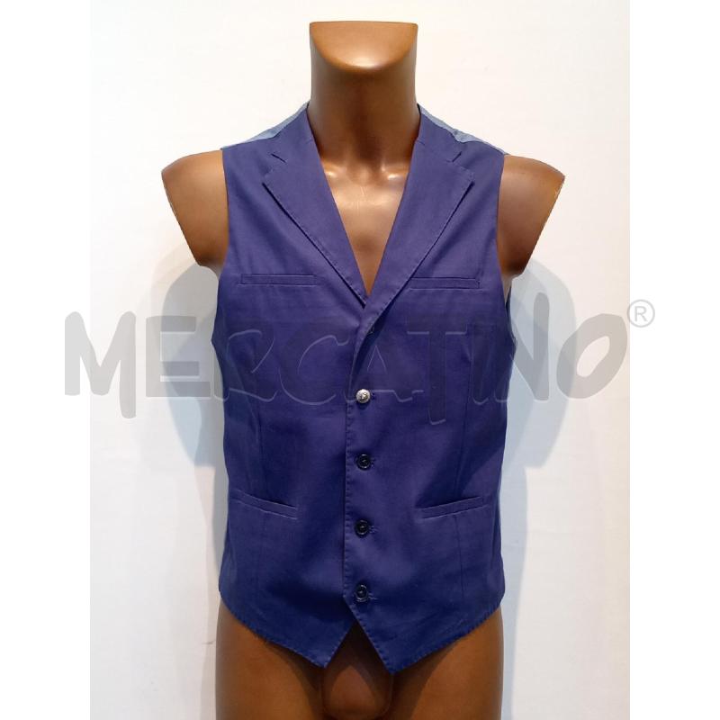 GILET UOMO JOHN SHEEP BLUETTE BOTTONE ARGENTO  | Mercatino dell'Usato Moncalieri bengasi 1