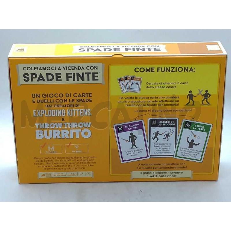 GIOCO DI SOCIETA' COLPIAMOCI A VICENDA CON SPADE FINTE  | Mercatino dell'Usato Moncalieri bengasi 2