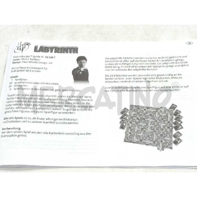 GIOCO DI SOCIETA' HARRY POTTER LABYRINTH RAVENSBURGER COMPLETO | Mercatino dell'Usato Moncalieri bengasi 4