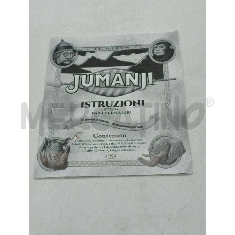 GIOCO DI SOCIETA' JUMANJI EG | Mercatino dell'Usato Moncalieri bengasi 4