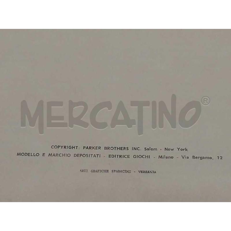 GIOCO DI SOCIETA' LO ZIO D'AMERICA PARKER BROTHERS EDITRICE GIOCHI NON GARANTITA COMPLETEZZA  | Mercatino dell'Usato Moncalieri bengasi 4