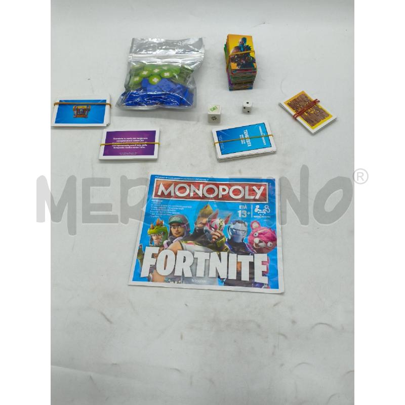 GIOCO DI SOCIETA' MONOPOLY FORTNITE HASBRO COMPLETO | Mercatino dell'Usato Moncalieri bengasi 4