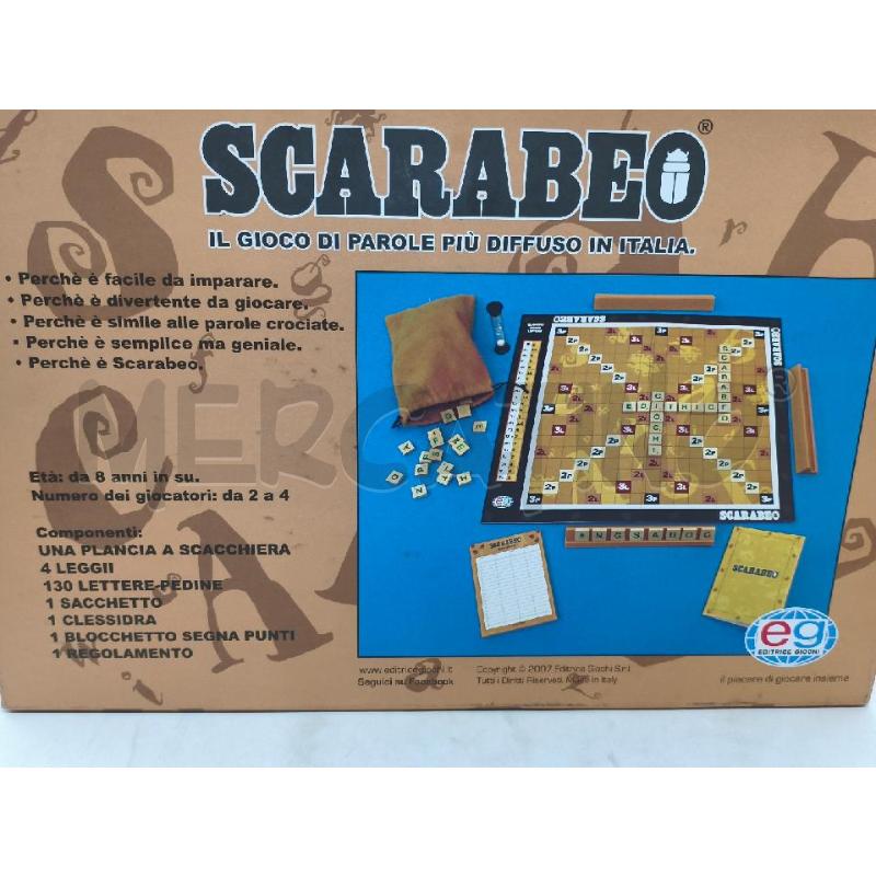 GIOCO DI SOCIETA' SCARABEO EG COMPLETO | Mercatino dell'Usato Moncalieri bengasi 3