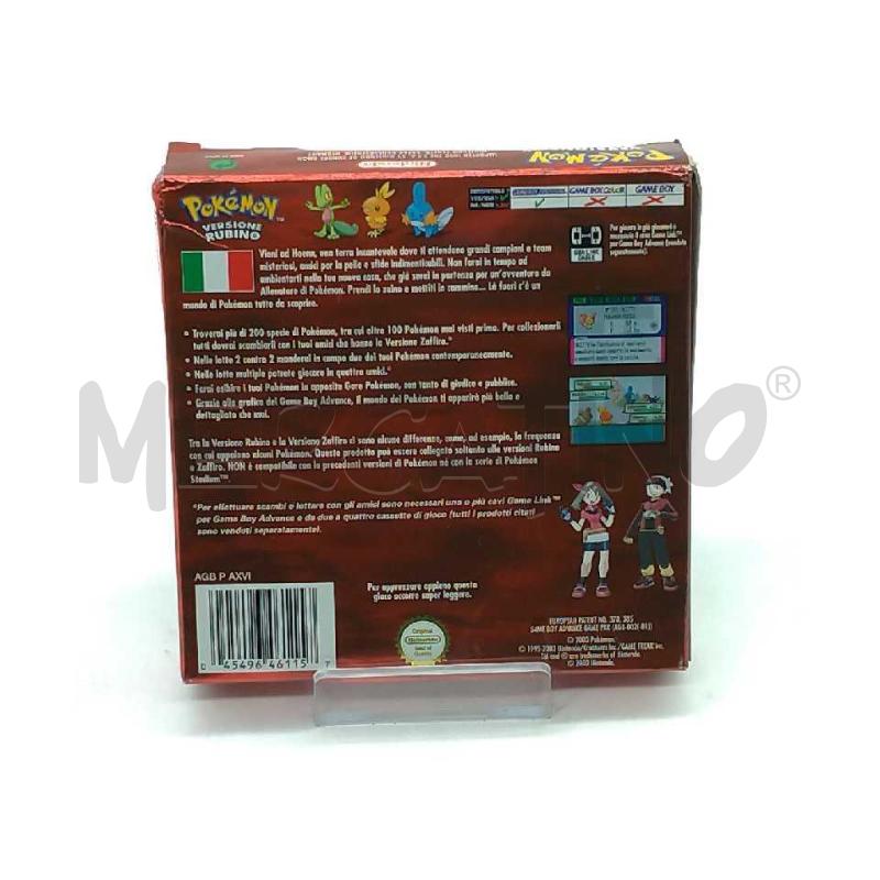 GIOCO GAME BOY ADVANCE POKEMON VERSIONE RUBINO | Mercatino dell'Usato Moncalieri bengasi 2