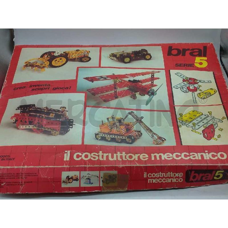 GIOCO IL COSTRUTTORE MECCANICO BRAL 5 INCOMPLETO | Mercatino dell'Usato Moncalieri bengasi 1