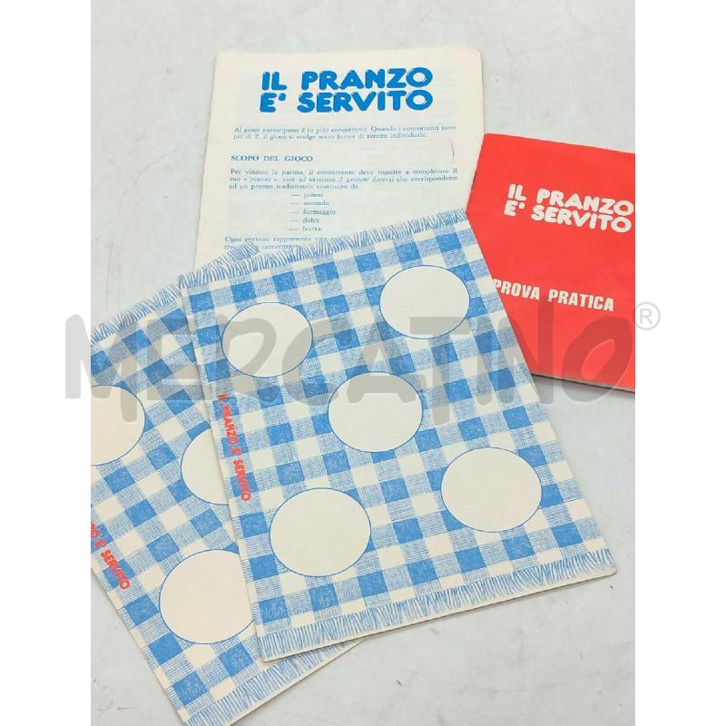 GIOCO IL PRANZO È SERVITO EDITRICE GIOCHI | Mercatino dell'Usato Moncalieri bengasi 4