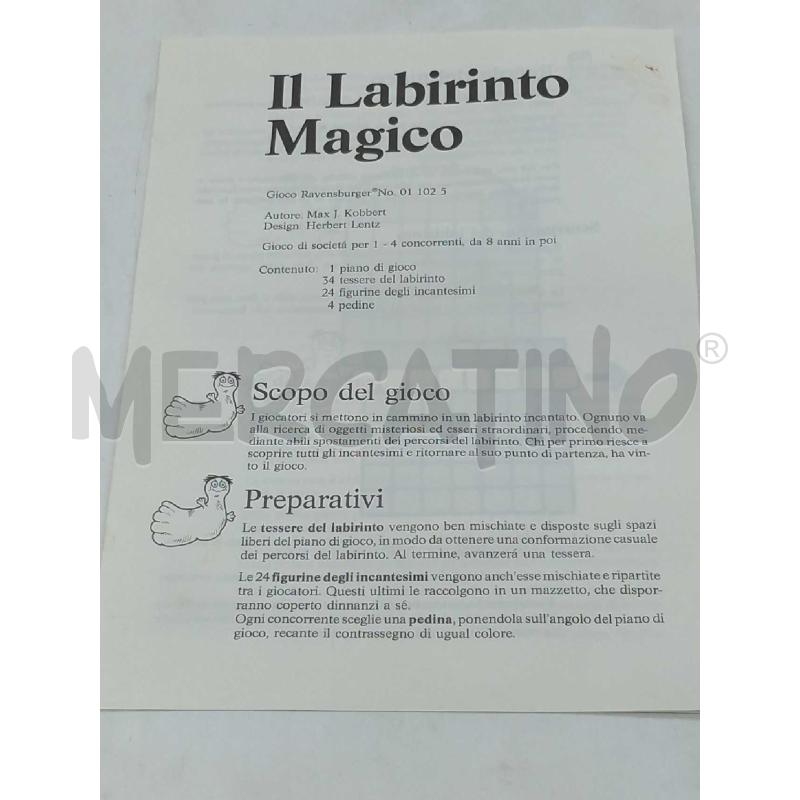 GIOCO LABIRINTO MAGICO RAVENSBURGER COMPLETO | Mercatino dell'Usato Moncalieri bengasi 4