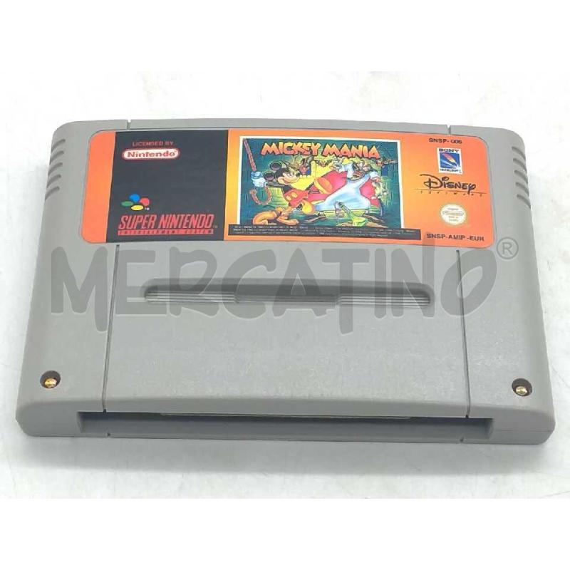 GIOCO MICKEY MANIA SUPER NINTENDO PAL SCATOLA E ISTRUZIONI | Mercatino dell'Usato Moncalieri bengasi 3