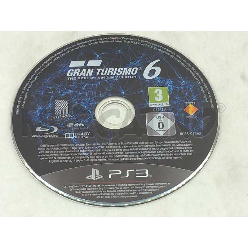 GIOCO PS3 GRAN TURISMO 6 | Mercatino dell'Usato Moncalieri bengasi 5