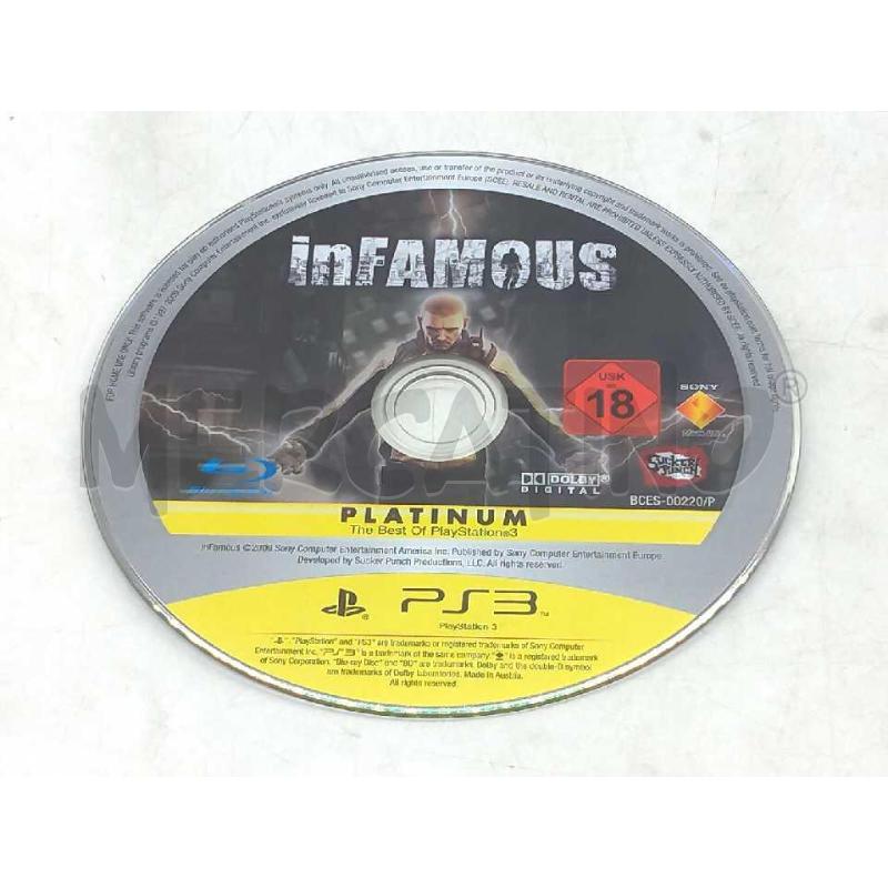 GIOCO PS3 INFAMOUS | Mercatino dell'Usato Moncalieri bengasi 5