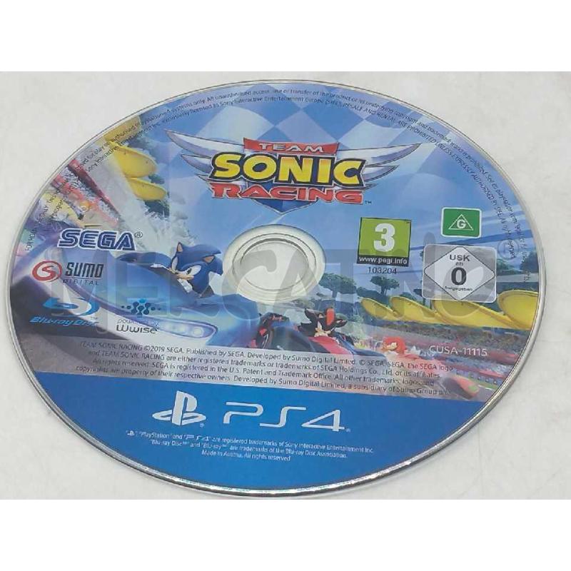 GIOCO PS 4 TEAM SONIC RACING | Mercatino dell'Usato Moncalieri bengasi 4