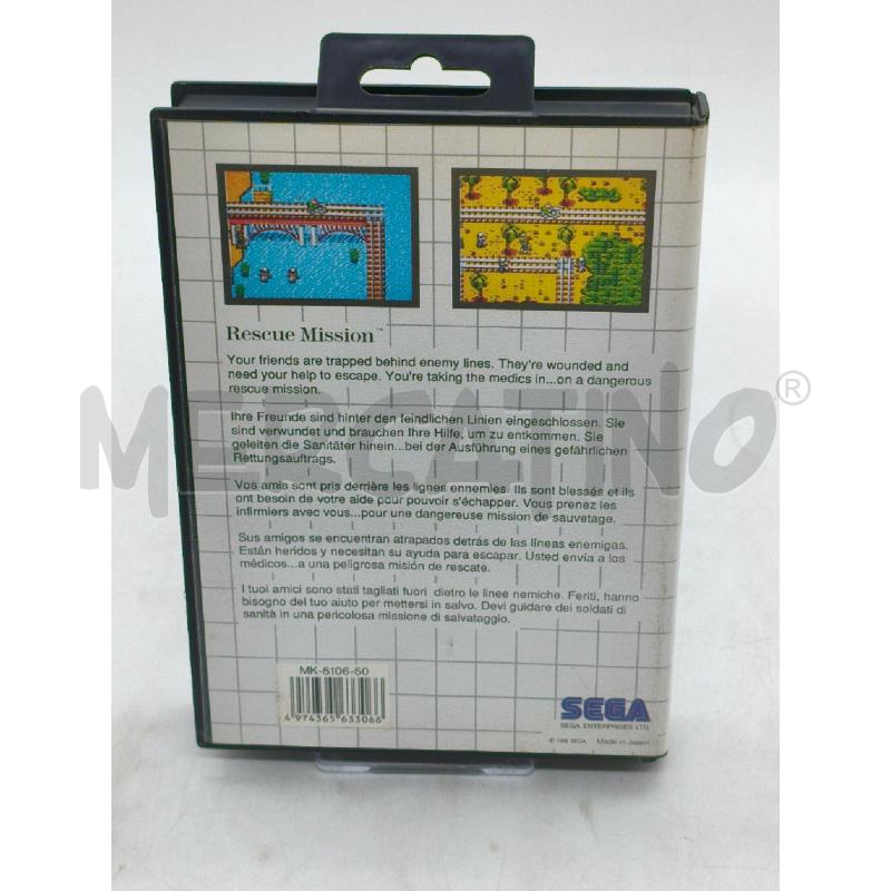 GIOCO SEGA MASTER SYSTEM RESCUE MISSION CON LIBRETTO | Mercatino dell'Usato Moncalieri bengasi 2