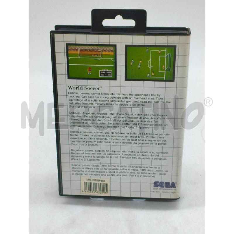 GIOCO SEGA MASTER SYSTEM WORLD SOCCER THE MEGA CARTRIDGE | Mercatino dell'Usato Moncalieri bengasi 2