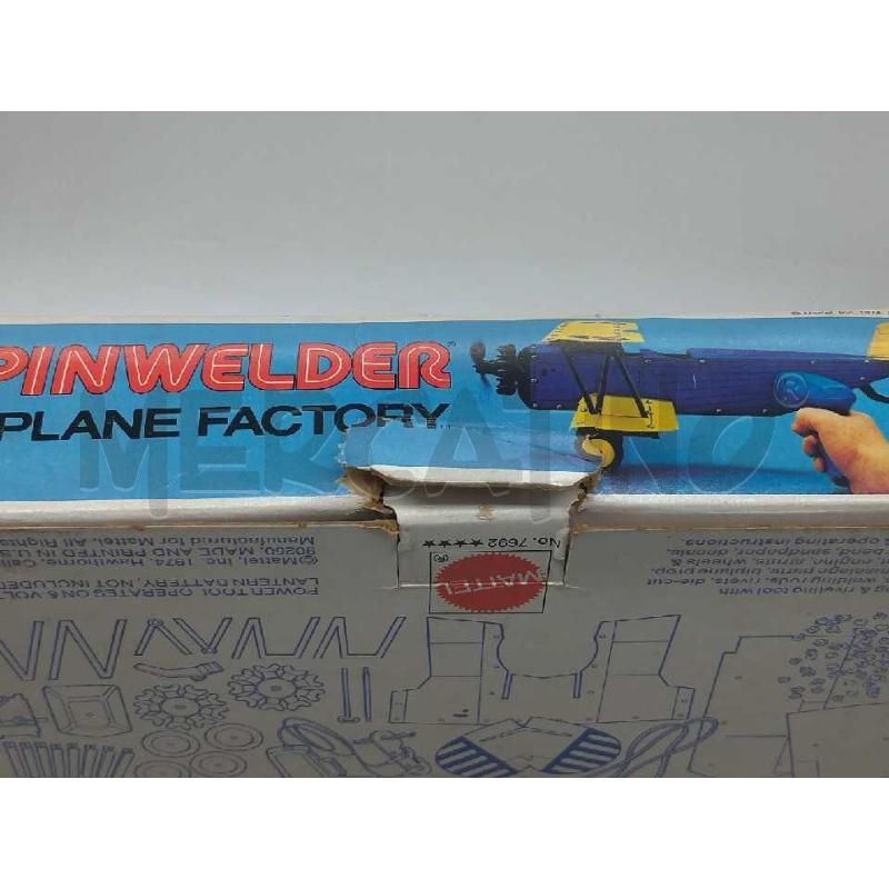 GIOCO SPINWELDER AIRPLANE FACTORY MATTEL VINTAGE KIT COSTRUZIONE AEREO | Mercatino dell'Usato Moncalieri bengasi 5