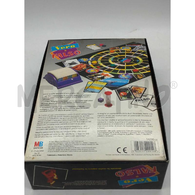 GIOCO VERO O FALSO MB GIOCHI COMPLETO | Mercatino dell'Usato Moncalieri bengasi 5