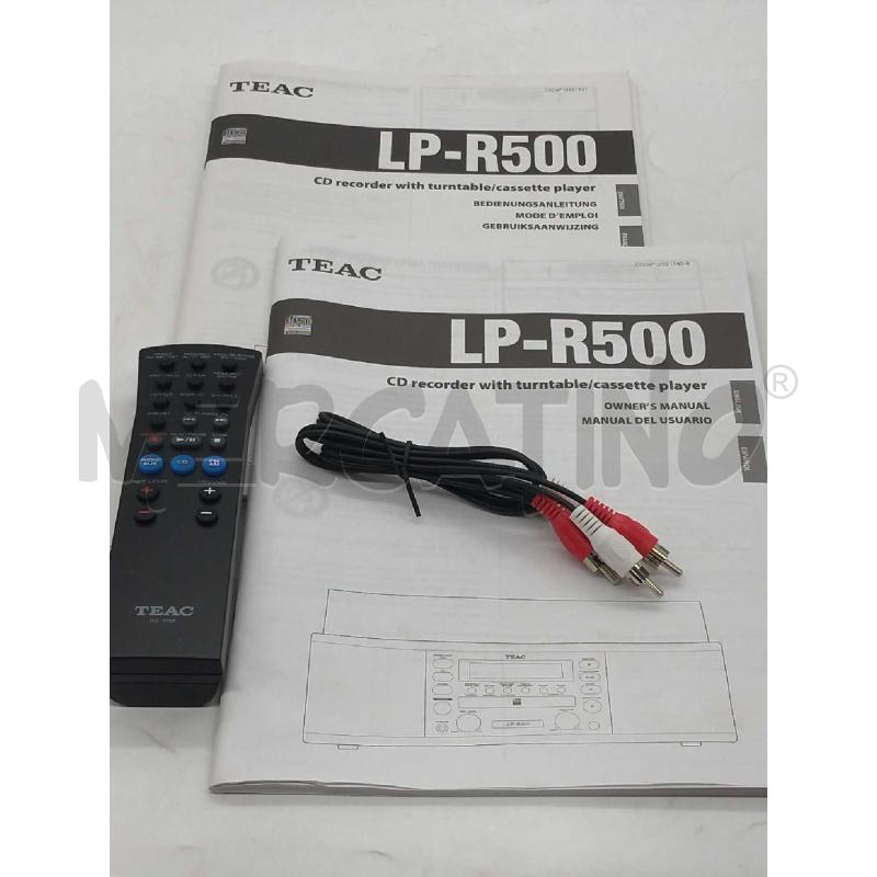 GIRADISCHI RADIO HIFI CD CASSETTA CASSE  INTEGRATE TEAC LP R500 TELECOMANDO E LIBRETTI FUNZIONANTE  | Mercatino dell'Usato Moncalieri bengasi 5