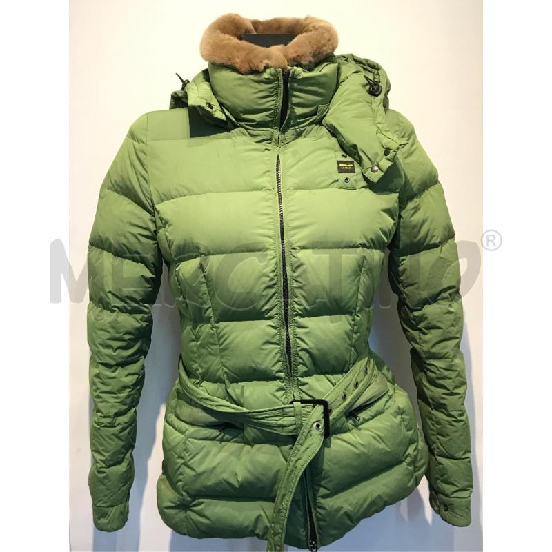 GIUBBOTTO DONNA BLAUER VERDE CON COLLO PELLICCIA | Mercatino dell'Usato Moncalieri bengasi 1