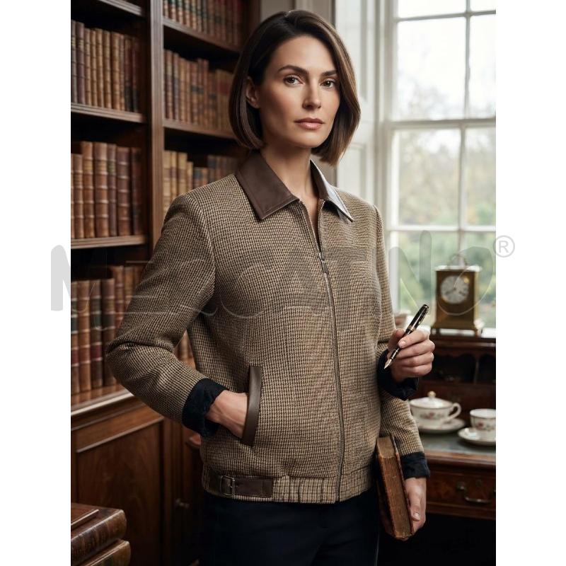 GIUBBOTTO DONNA DIXIE MARRONE QUADRETTI | Mercatino dell'Usato Moncalieri bengasi 1