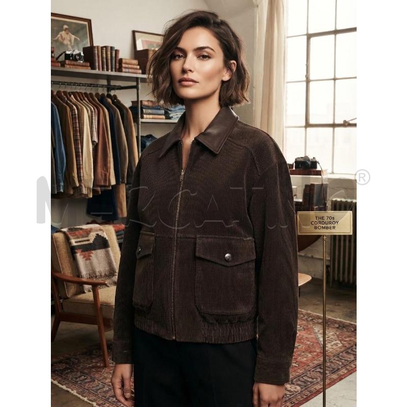GIUBBOTTO DONNA DIXIE MARRONE VELLUTO | Mercatino dell'Usato Moncalieri bengasi 1
