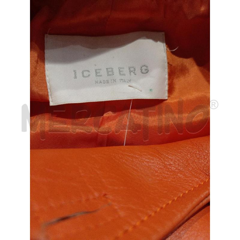 GIUBBOTTO DONNA ICEBERG PELLE ARANCIONE | Mercatino dell'Usato Moncalieri bengasi 5