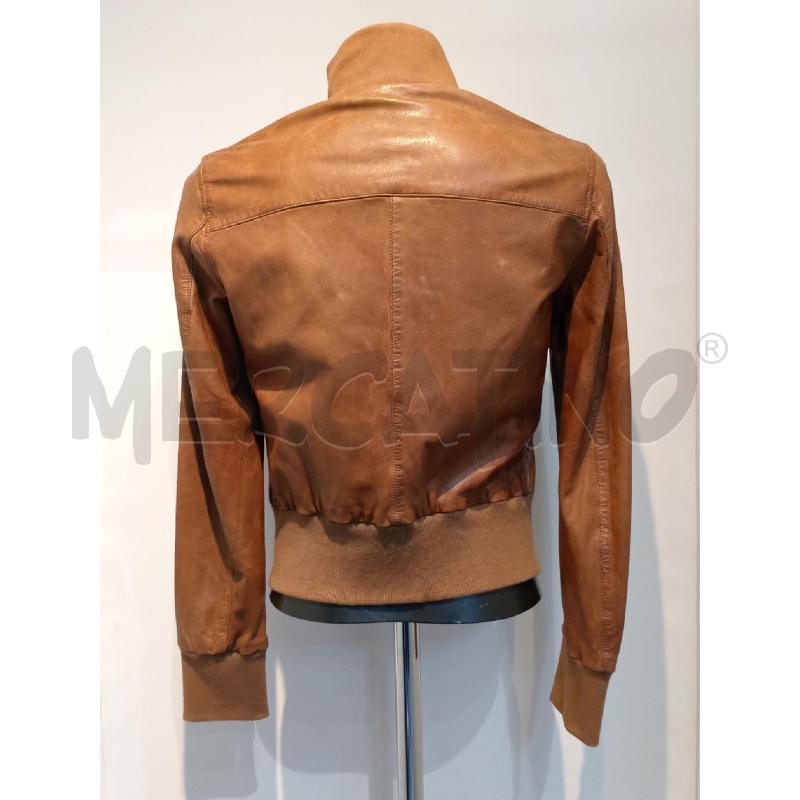 GIUBBOTTO DONNA MARLBORO MARRONE PELLE  | Mercatino dell'Usato Moncalieri bengasi 2