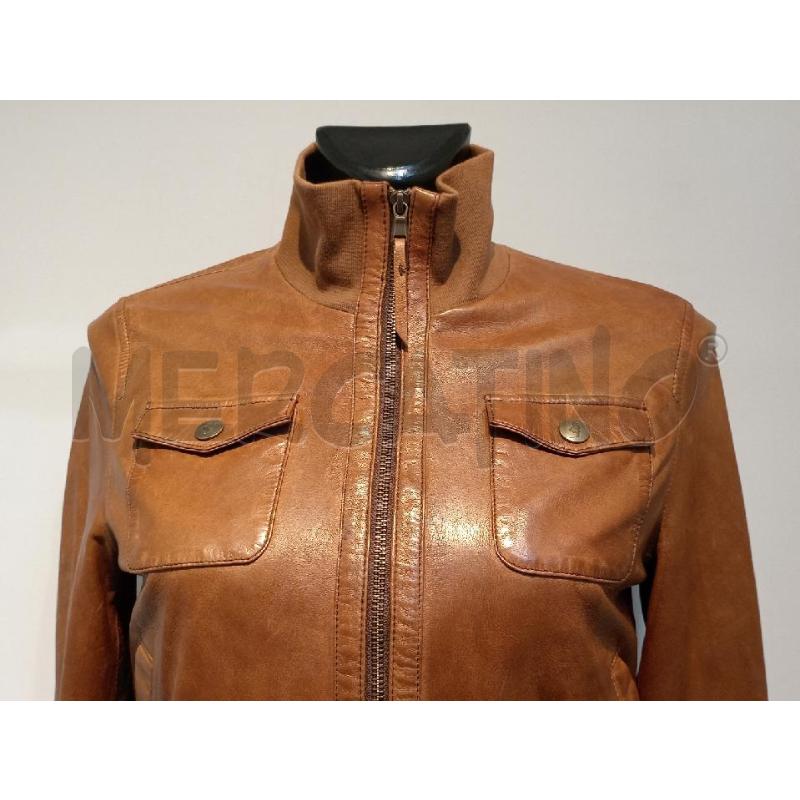 GIUBBOTTO DONNA MARLBORO MARRONE PELLE  | Mercatino dell'Usato Moncalieri bengasi 4