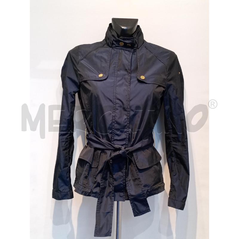 GIUBBOTTO DONNA MONCLER BLU BOTTONI DORATI | Mercatino dell'Usato Moncalieri bengasi 1