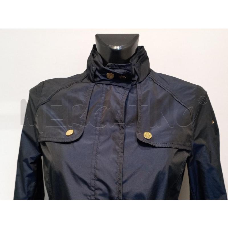 GIUBBOTTO DONNA MONCLER BLU BOTTONI DORATI | Mercatino dell'Usato Moncalieri bengasi 3