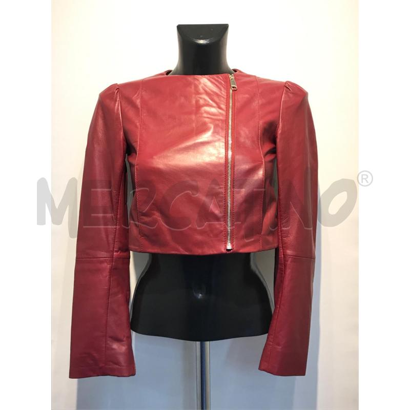 GIUBBOTTO DONNA PELLE MAX & CO BORDEAUX | Mercatino dell'Usato Moncalieri bengasi 1