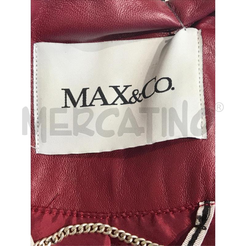 GIUBBOTTO DONNA PELLE MAX & CO BORDEAUX | Mercatino dell'Usato Moncalieri bengasi 5