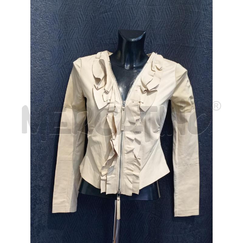 GIUBBOTTO DONNA PINKO PELLE BEIGE CON VOILANT | Mercatino dell'Usato Moncalieri bengasi 1