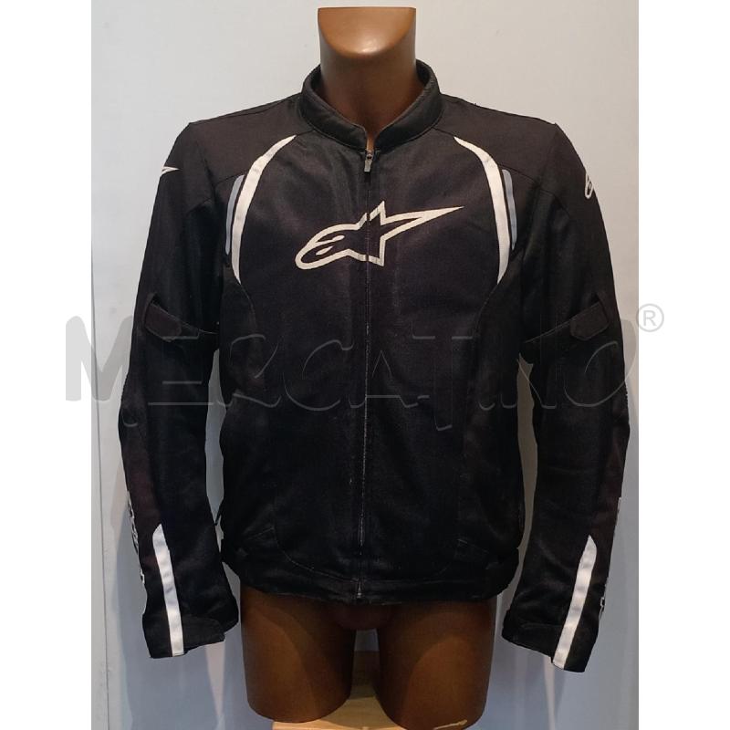GIUBBOTTO MOTO UOMO ALPINESTAR NERA SCRITTE BIANCHE | Mercatino dell'Usato Moncalieri bengasi 1