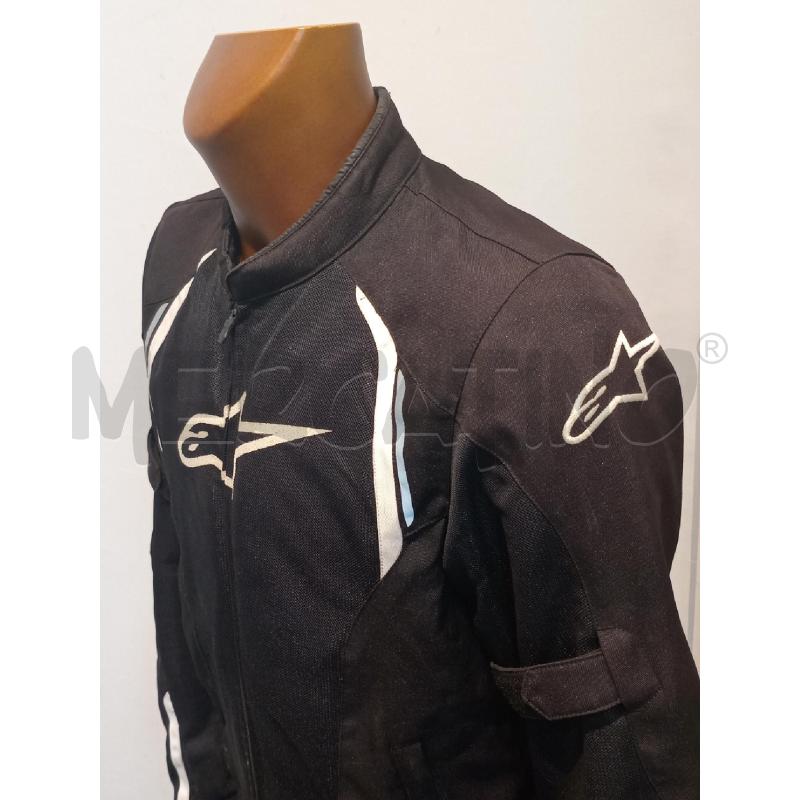 GIUBBOTTO MOTO UOMO ALPINESTAR NERA SCRITTE BIANCHE | Mercatino dell'Usato Moncalieri bengasi 3