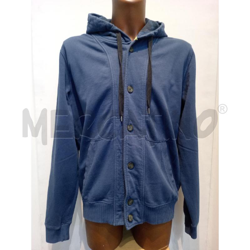 GIUBBOTTO UOMO BLAUER FELPA BLU CON CAPPUCCIO | Mercatino dell'Usato Moncalieri bengasi 1
