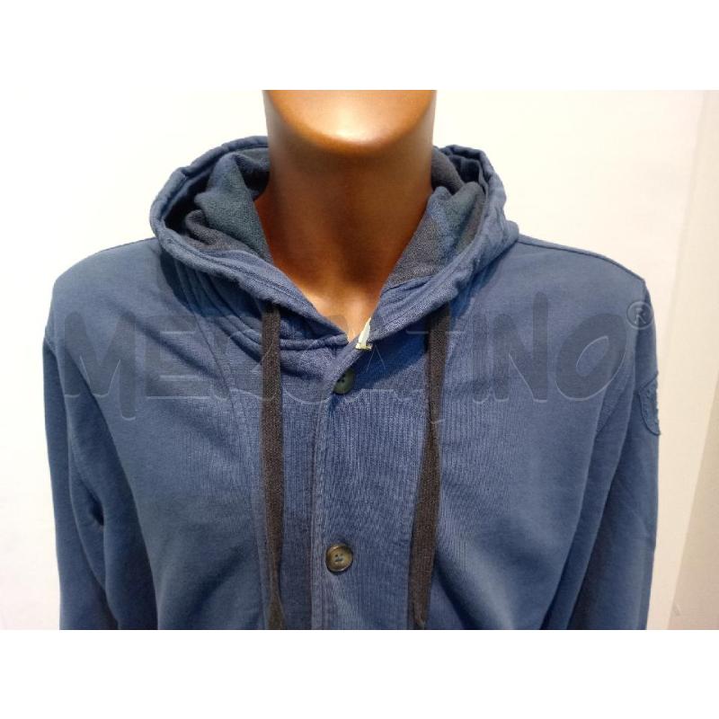 GIUBBOTTO UOMO BLAUER FELPA BLU CON CAPPUCCIO | Mercatino dell'Usato Moncalieri bengasi 4