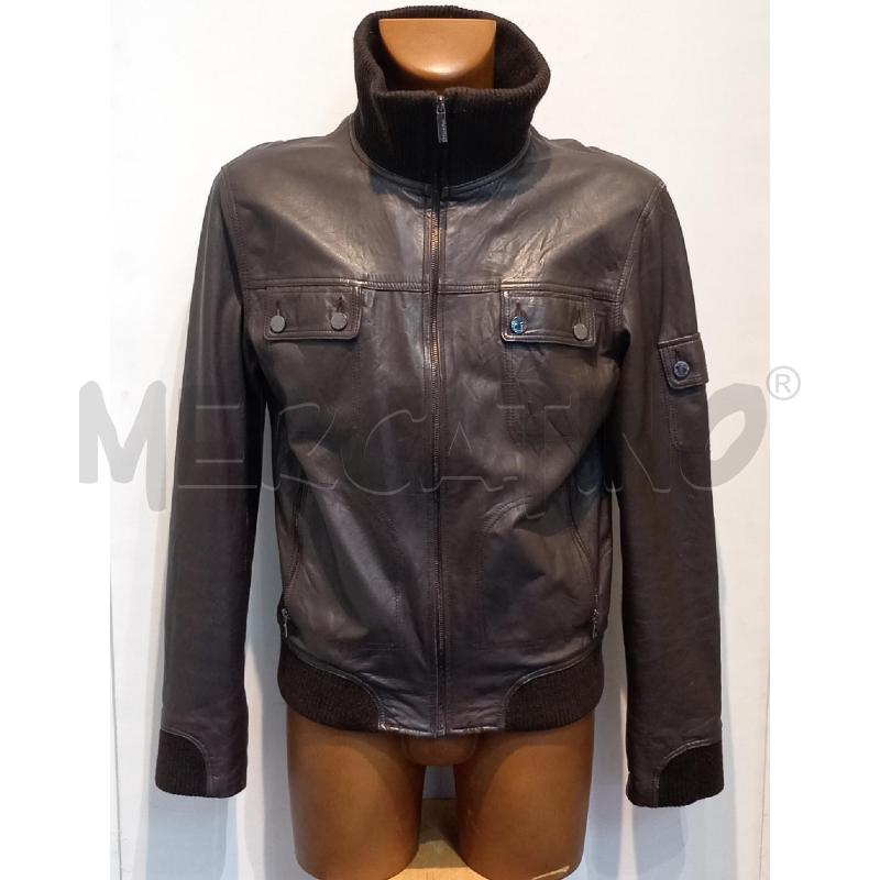 GIUBBOTTO UOMO CALVIN KLEIN PELLE MARRONE BOMBER | Mercatino dell'Usato Moncalieri bengasi 1