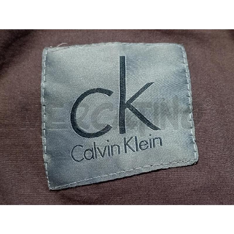 GIUBBOTTO UOMO CALVIN KLEIN PELLE MARRONE BOMBER | Mercatino dell'Usato Moncalieri bengasi 5