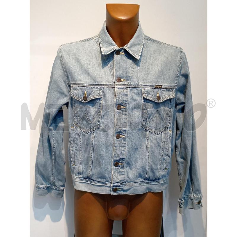 GIUBBOTTO UOMO WRANGLER JEANS CHIARO  | Mercatino dell'Usato Moncalieri bengasi 1