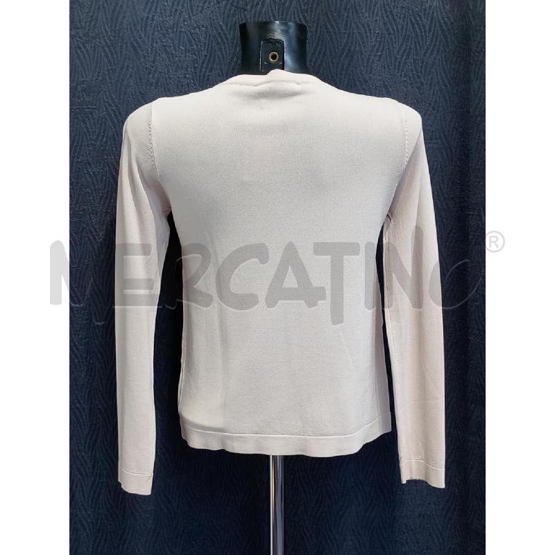 GOLFINO DONNA GIORGIO MONTEVERDI BEIGE INSERTI ARGENTATI | Mercatino dell'Usato Moncalieri bengasi 2