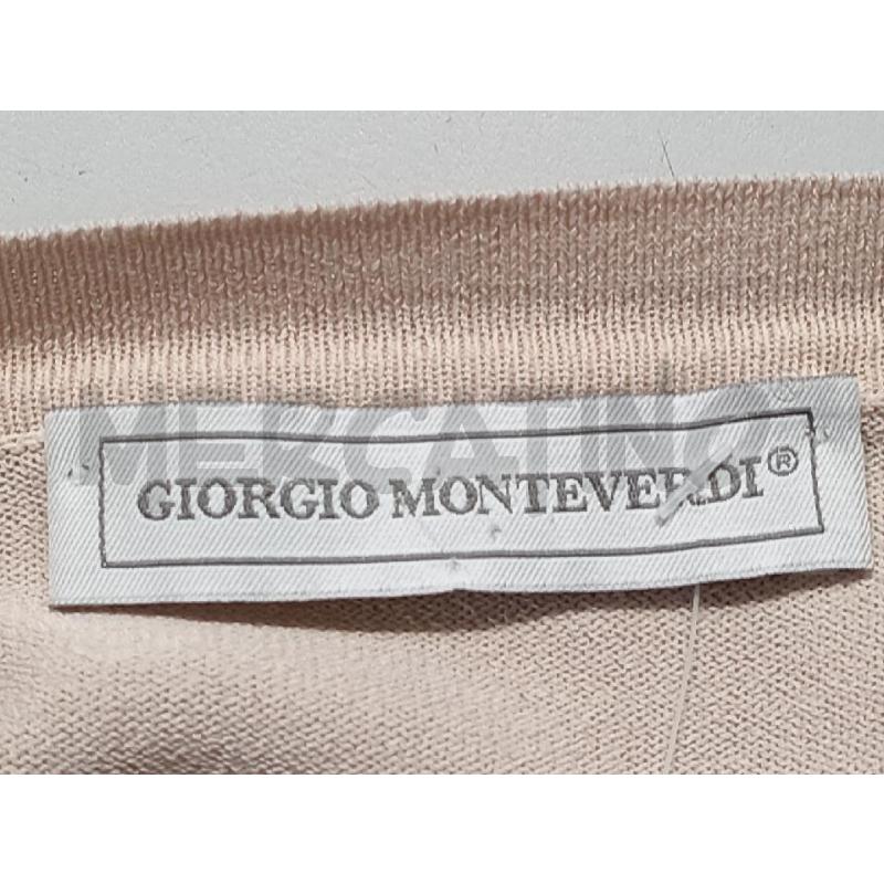 GOLFINO DONNA GIORGIO MONTEVERDI BEIGE INSERTI ARGENTATI | Mercatino dell'Usato Moncalieri bengasi 5