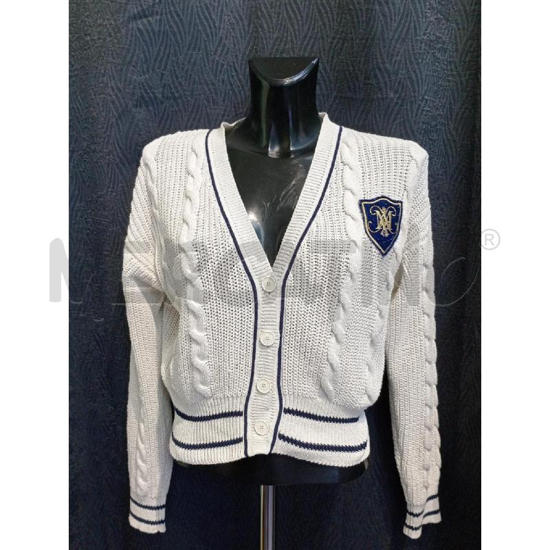 GOLFINO DONNA MAX  CO BIANCO BORDO BLU | Mercatino dell'Usato Moncalieri bengasi 1