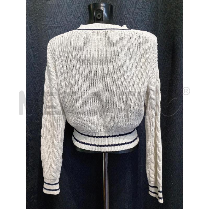 GOLFINO DONNA MAX  CO BIANCO BORDO BLU | Mercatino dell'Usato Moncalieri bengasi 2