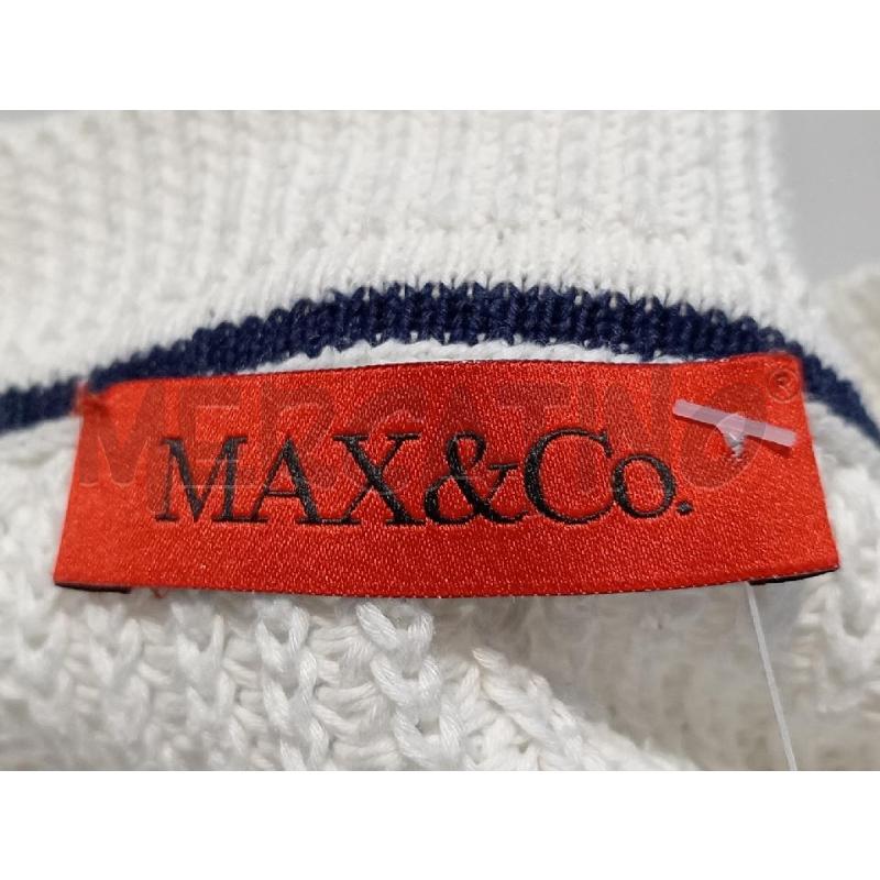 GOLFINO DONNA MAX  CO BIANCO BORDO BLU | Mercatino dell'Usato Moncalieri bengasi 5