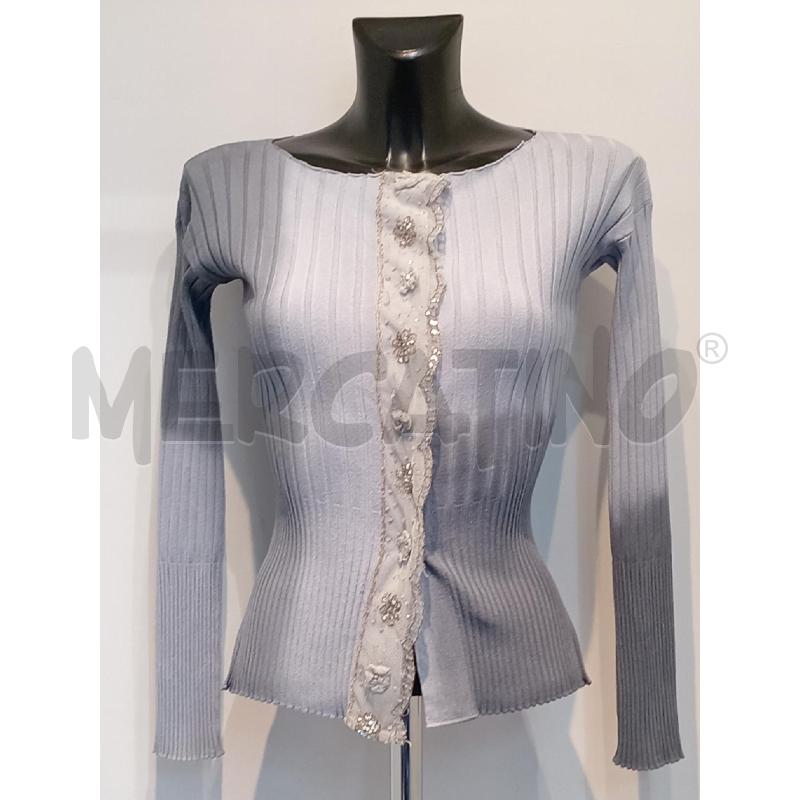 GOLFINO DONNA PINKO AZZURRO FIORELLINI | Mercatino dell'Usato Moncalieri bengasi 1