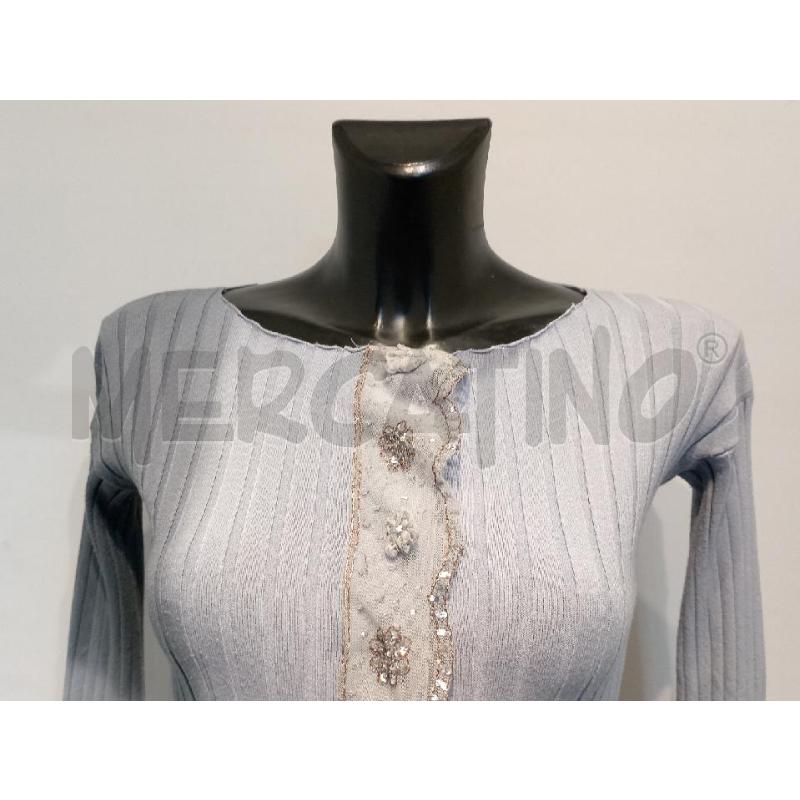 GOLFINO DONNA PINKO AZZURRO FIORELLINI | Mercatino dell'Usato Moncalieri bengasi 4