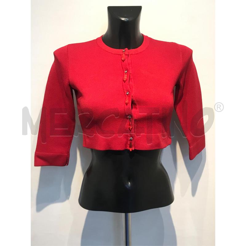 GOLFINO DONNA PINKO ROSSO BOTTONI GOCCIA ROSSI | Mercatino dell'Usato Moncalieri bengasi 1